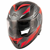 KAPPA KV32 CAPACETE MODULAR FORTE ORLANDO TITÂNIO VERMELHO
