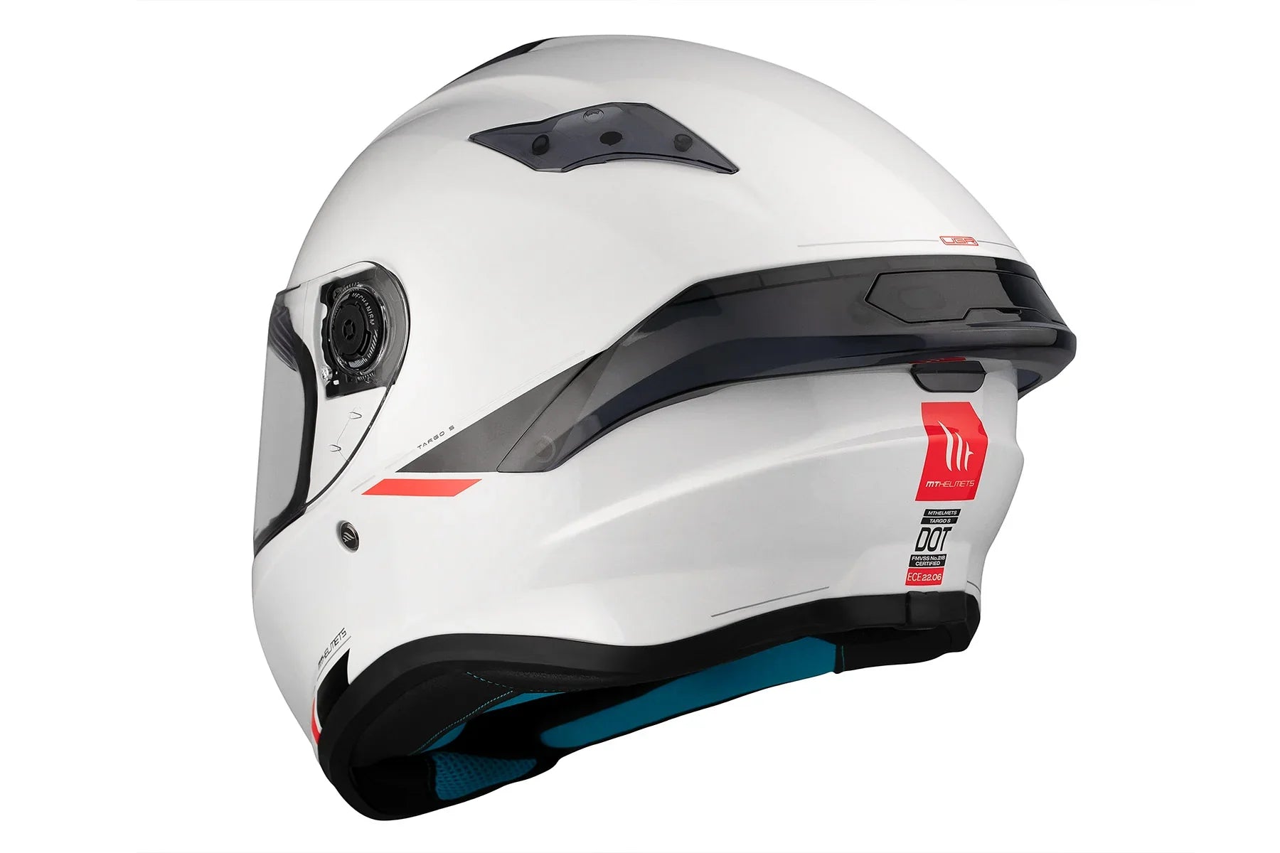 MT Targo S Solid A0 pearl white Full sports shell for motorcycle – 8 – Maximomoto PT