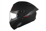 MT Targo S Solid A1 Cascos integrales para motocicleta negro mate