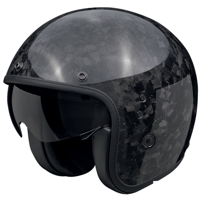 SCORPION BELFAST CARBON EVO ONYX Abierto Casco Negro Mate