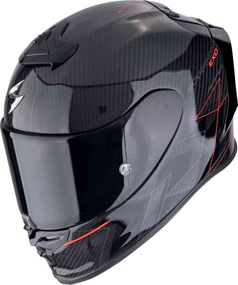 SCORPION EXO-R1 EVO CARBON AIR CYNERGY Integral Casco Preto Rojo – 1 – Maximomoto PT
