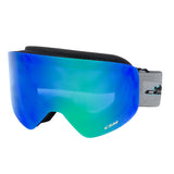 CGM 781A MAG Negro Protectoras Casco Gafas Iridium Plus Verde