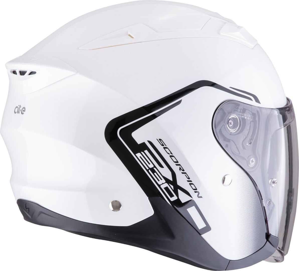 SCORPION EXO-230 CIT-E Abierto Casco Blanco Preto – 2 – Maximomoto PT