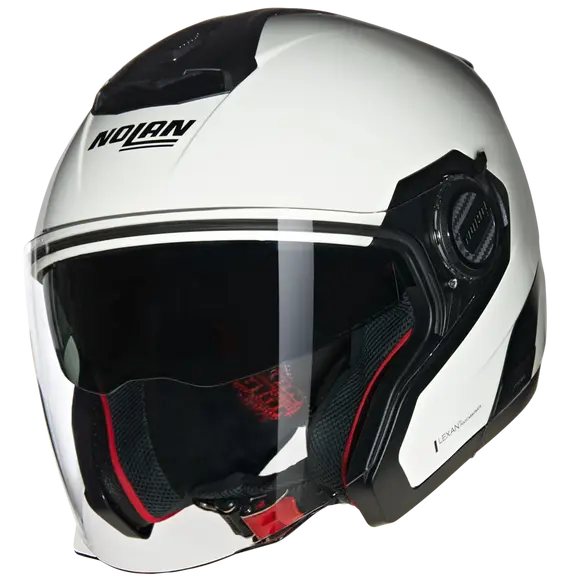 NOLAN N40-5 CLASSICO 305 Abierto Moto Casco Negro Blanco – 3 – Maximomoto PT