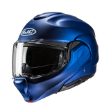 HJC F100 UNI turismo deportivo moto modular casco metalizado azul