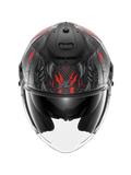 SHARK Rs Jet Carbon Shaytan Anthracite Negro Mate Rojo Casco