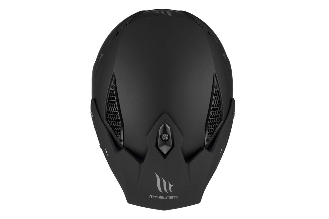 MT DISTRICT SV SOLID A1 MOTO ABERTO CAPACETE PRETO FOSCO