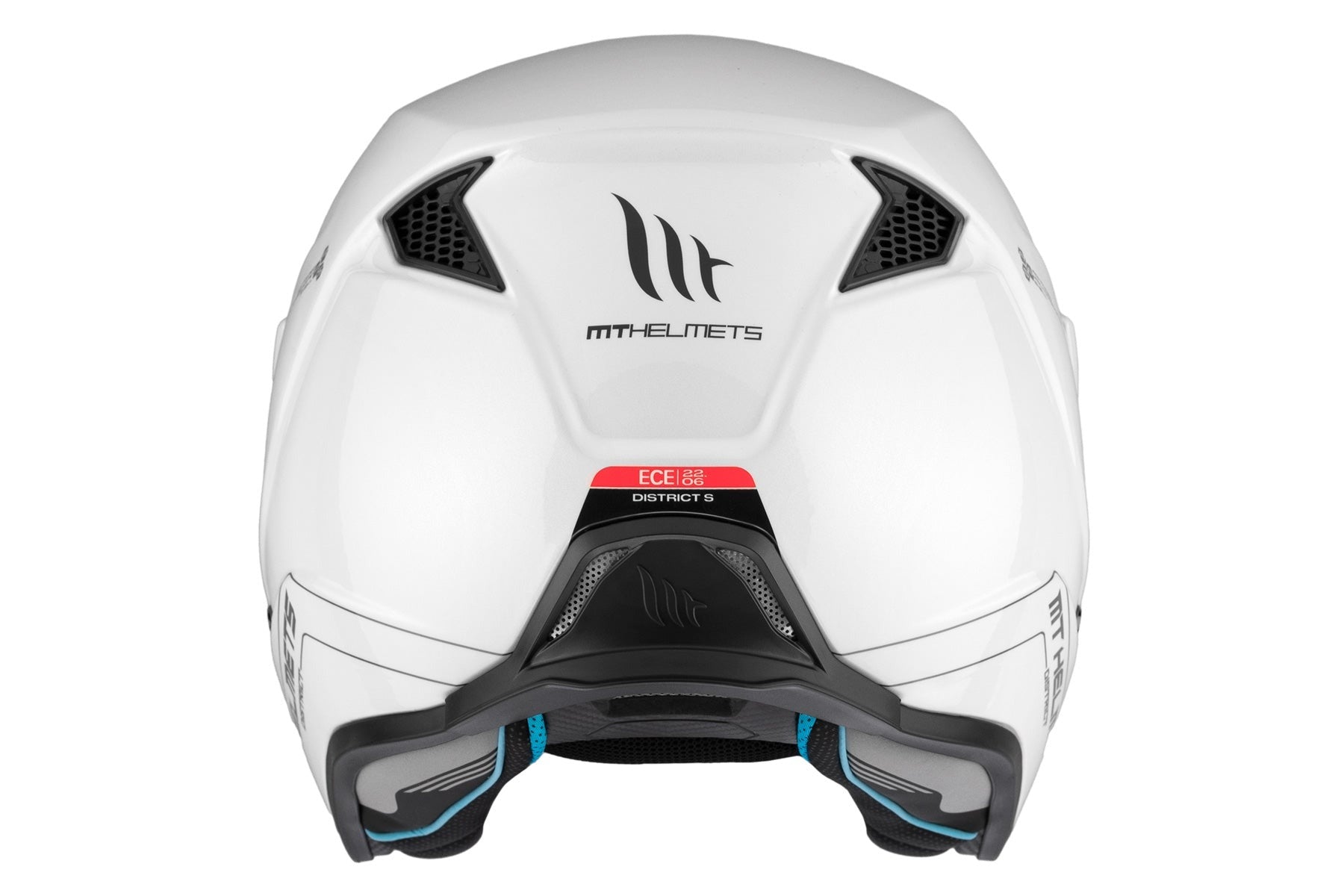 MT DISTRICT SV SOLID A0 MOTO ABERTO CAPACETE BRANCO