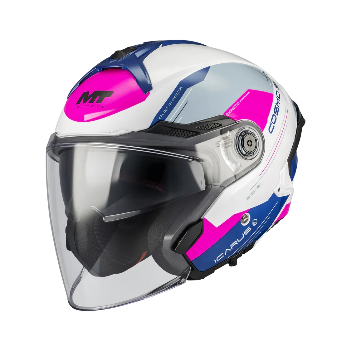 MT OF515SV COSMO SV ICARUS CAPACETE DE MOTO A8 BRILHO