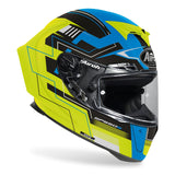 AIROH - CASCOS GP550 S CHALLENGE BLUE/YELLOW MATT