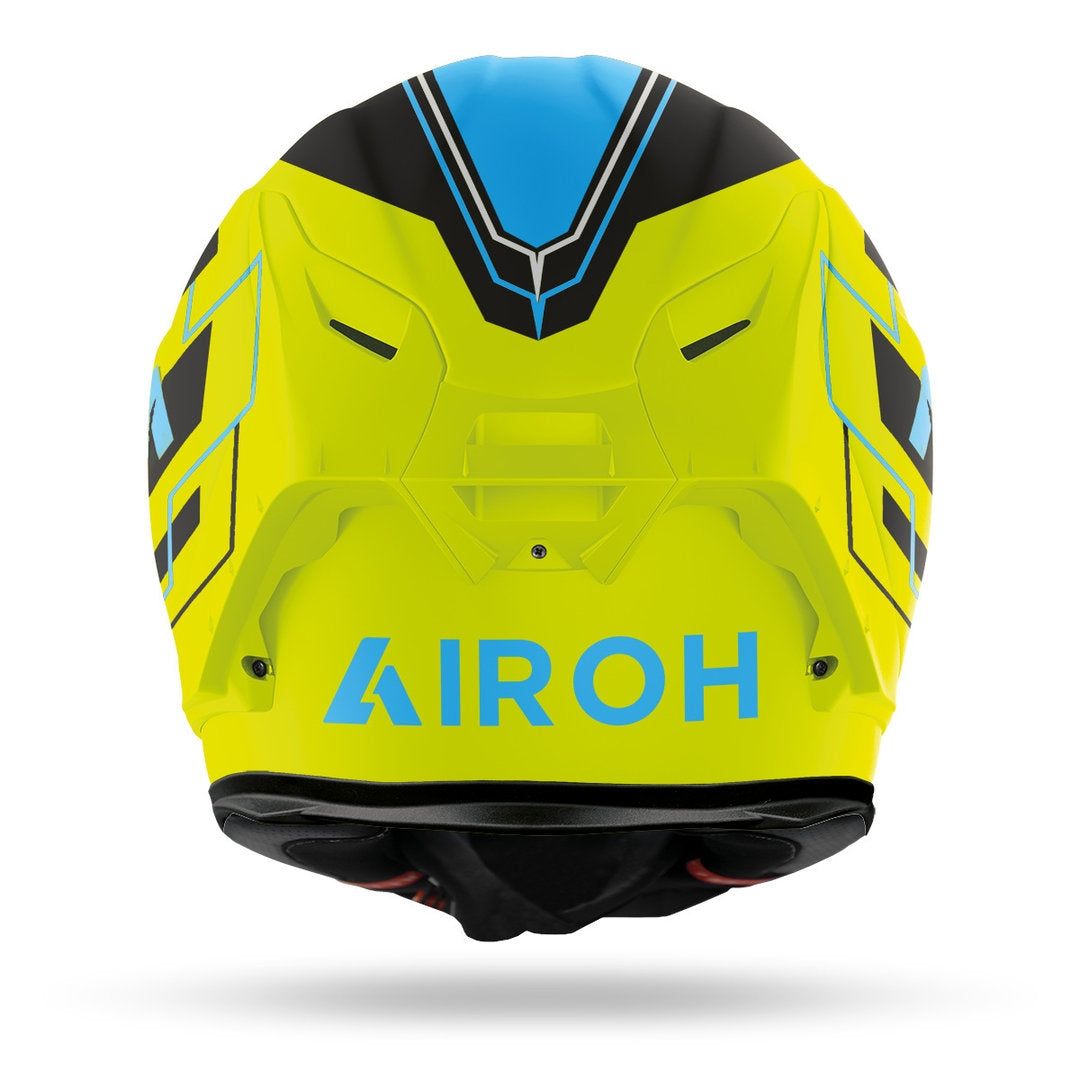 AIROH - CASCOS GP550 S CHALLENGE BLUE/YELLOW MATT
