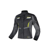 BELA HURRICANE 3 Em 1 Senhora Motocicleta Casaco Preto Cinzento Amarelo