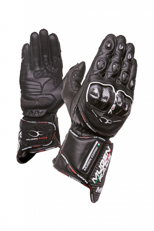 MUGENRACE G-MNR-1461 BORNEW Motocicleta Luvas Pretas