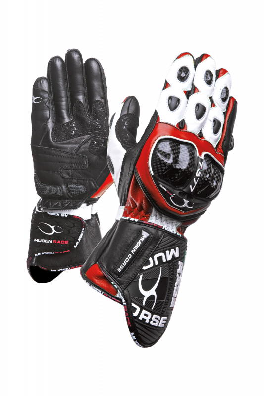 MUGENRACE G-MNR-1461 BORNEW Motocicleta Luvas Vermelhas