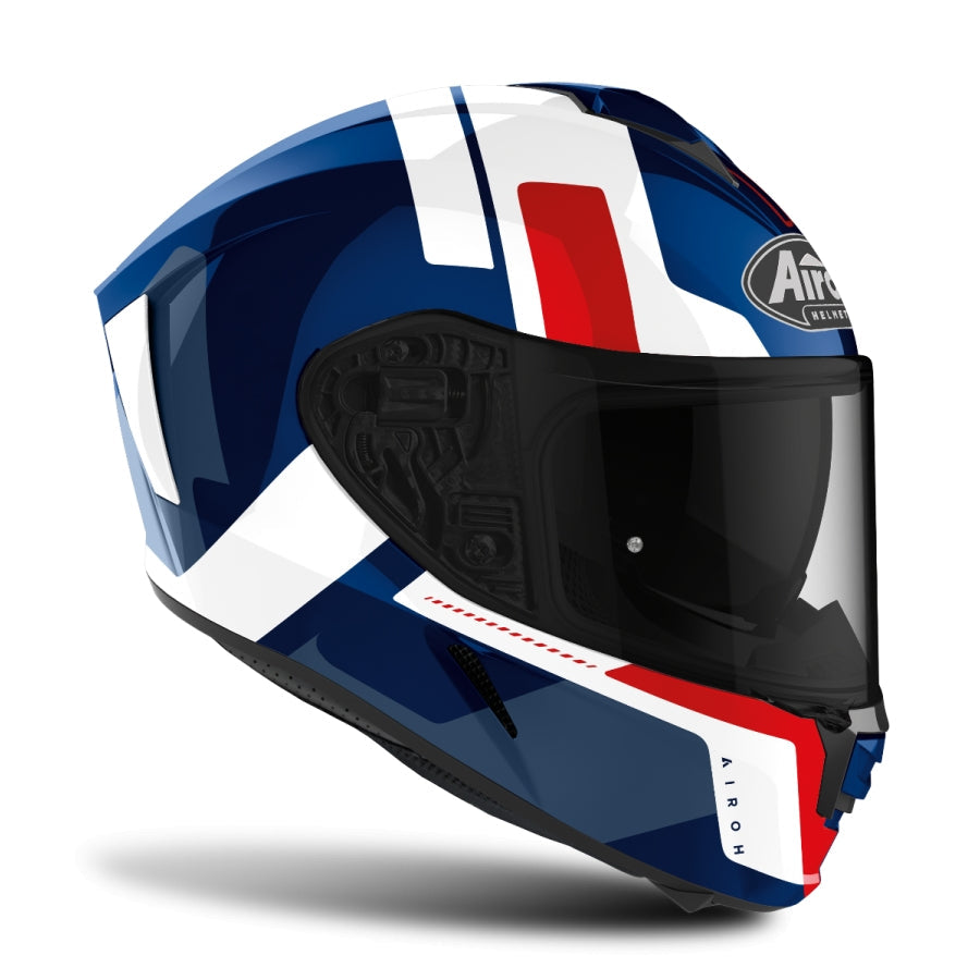 AIROH - CASCOS SPARK SHOGUN BLUE/RED GLOSS