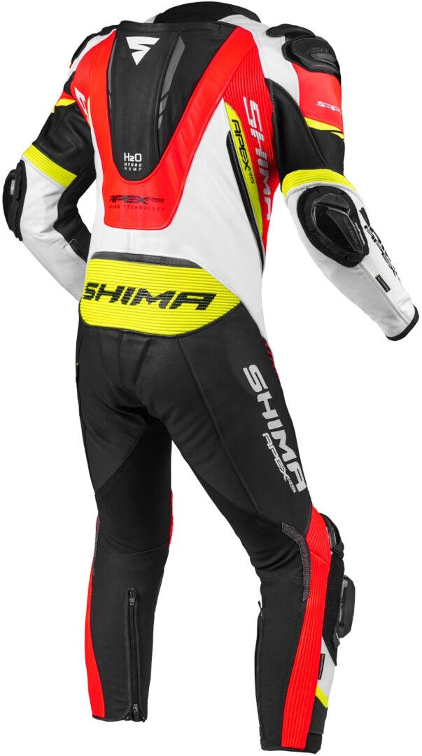 SHIMA APEX RS 1 PC Moto Homem Couro Fatos Amarelo Preto Vermelho Fluo – 2 – Maximomoto PT