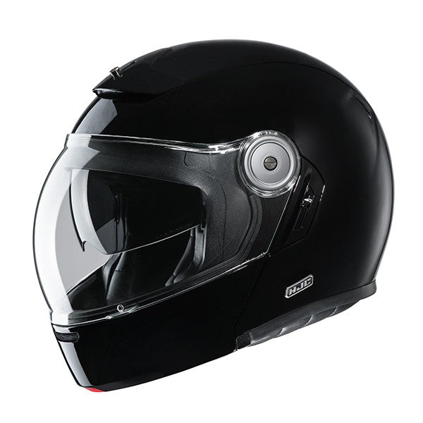 HJC V90 Uni Casco de moto abatible estilo vintage Noir Metal