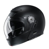 HJC V90 uni casco de moto modular estilo vintage semi mate negro