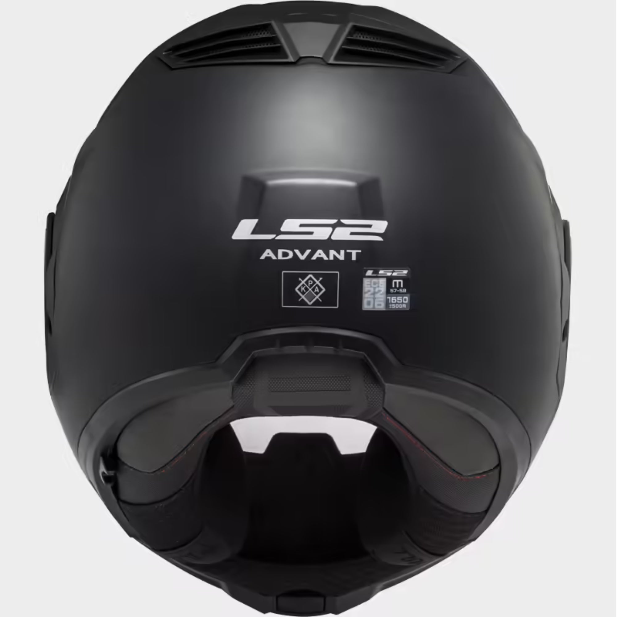 LS2 FF906 ADVANT MOTORCYCLE MODULAR HELMET GLOSSY SOLID BLACK – 5 – Maximomoto PT