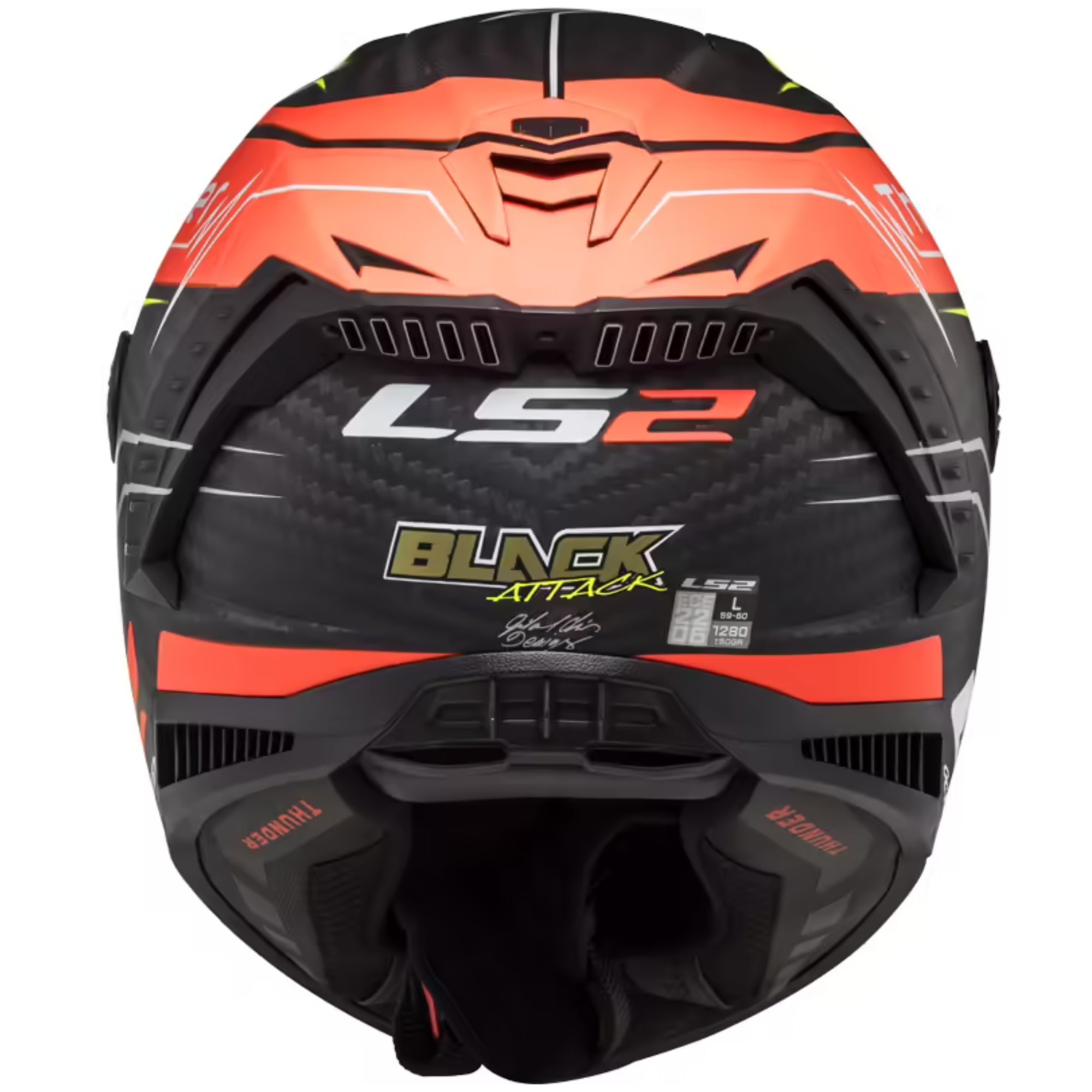 LS2 FF805 THUNDER C ATTACK MATT RED HV YELLOW – 3 – Maximomoto PT