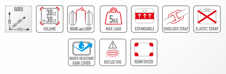 GIVI EA101C Alforjas pequeñas expandibles motode 30 L – 4 – Maximomoto PT