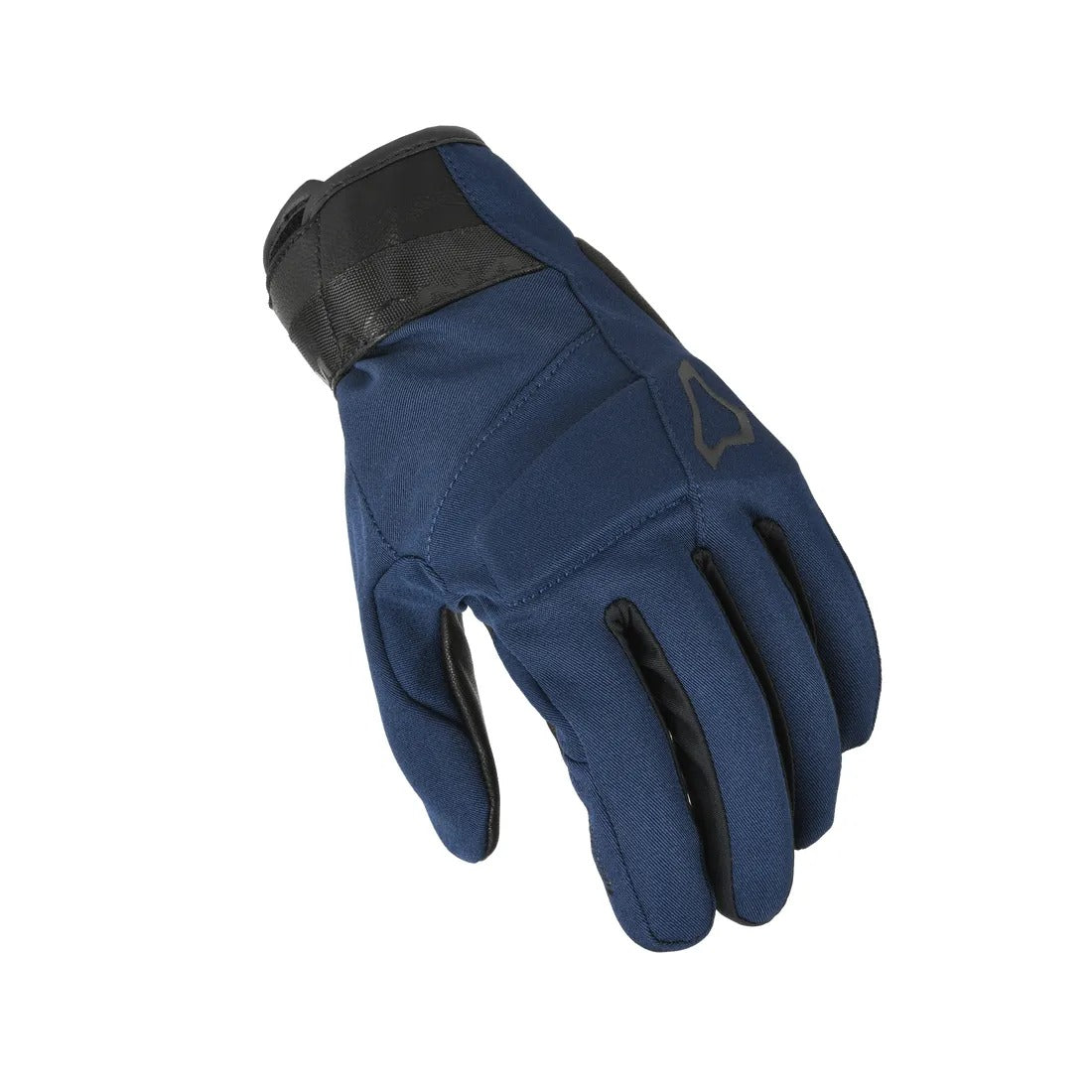 MACNA ASTRILL MOTOCICLETA COURO LUVAS AZUL ESCURO PRETO