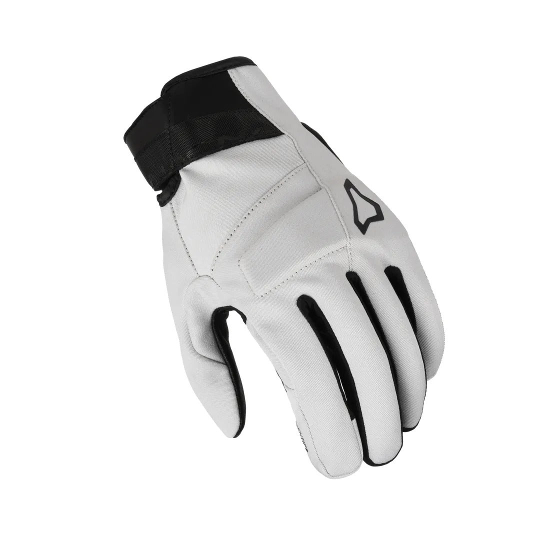 MACNA ASTRILL MOTOCICLETA COURO LUVAS CINZA CLARO PRETO