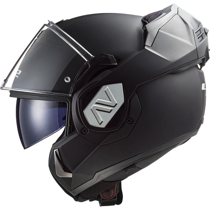 LS2 FF906 ADVANT MOTOCICLETA DE TURISMO CAPACETE MODULAR PRETO FOSCO SÓLIDO – 2 – Maximomoto PT