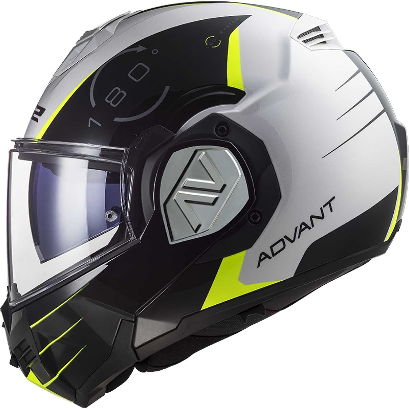 LS2 FF906 ADVANT CODEX DE MOTO MODULAR CAPACETE BRANCO PRETO – 3 – Maximomoto PT