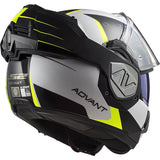 LS2 FF906 ADVANT CODEX DE MOTO MODULAR CAPACETE BRANCO PRETO