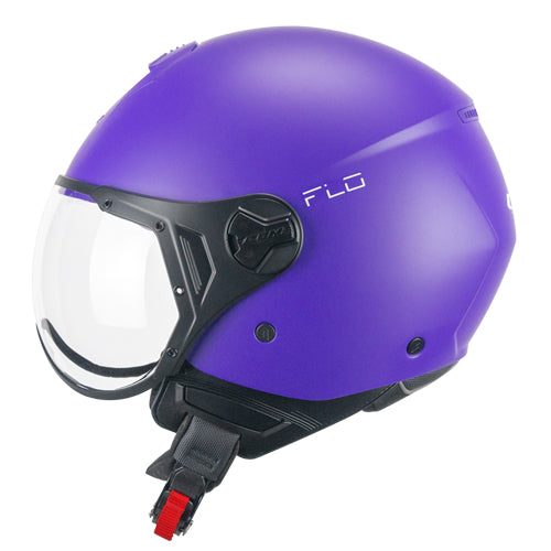 CGM 167A FLO MONO Scooter Jet Casco Morado Mate