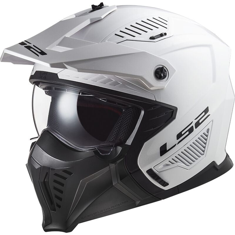LS2 OF606 DRIFTER OPEN FACE MOTORCYCLE HELMET SOLID WHITE – 3 – Maximomoto PT