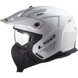 LS2 OF606 DRIFTER CAPACETE ABERTO MOTO BRANCO SÓLIDO