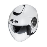 HJC i40N UNI Casco Abierto Para Moto Semiplano Blanco Perla