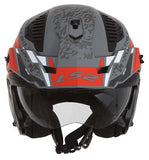 LS2 OF606 DRIFTER DEVOR M.SILVER TITANIUM RED-06