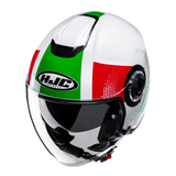 HJC i40N PYLE MC41 Casco Jet Para Moto Para Turismo Urbano