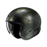 HJC V31 Flame MC4SF Casco de moto de estilo retro clásico