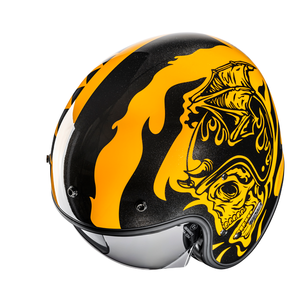 HJC V31 Flame MC3 abierto motocicleta estilo retro clásico Casco – 4 – Maximomoto PT