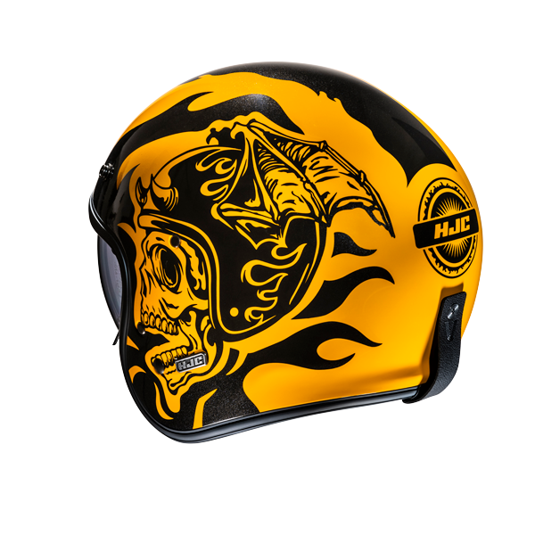 HJC V31 Flame MC3 abierto motocicleta estilo retro clásico Casco – 5 – Maximomoto PT