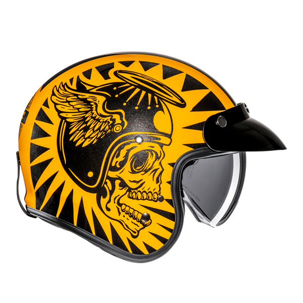 HJC V31 Flame MC3 abierto motocicleta estilo retro clásico Casco – 6 – Maximomoto PT