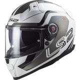 LS2 FF811 VECTOR II METRIC WHITE TITAN.SILVER