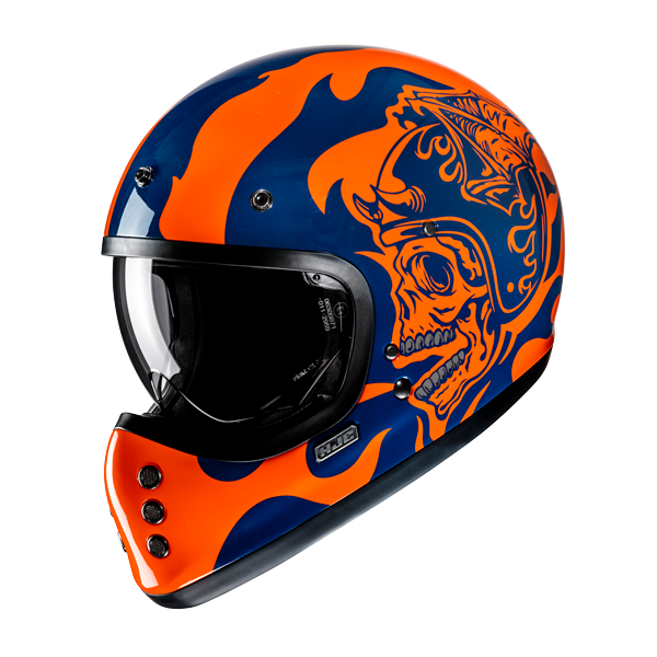 HJC V60 FLAME MC27 Casco Integral De Motocicleta Estilo Vintage – 2 – Maximomoto PT