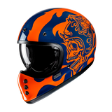 HJC V60 FLAME MC27 Casco Integral De Motocicleta Estilo Vintage