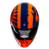 HJC V60 FLAME MC27 Casco Integral De Motocicleta Estilo Vintage