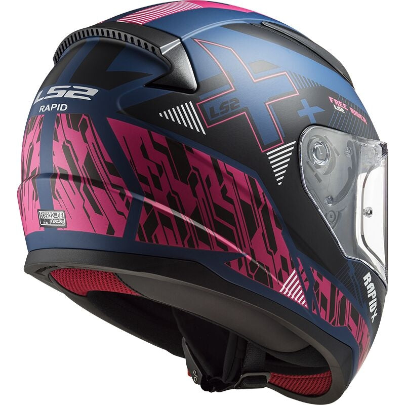 LS2 FF353 RAPID XTREET CAPACETE INTEGRAL DE MOTO MATE AZUL PURPURA – 6 – Maximomoto PT