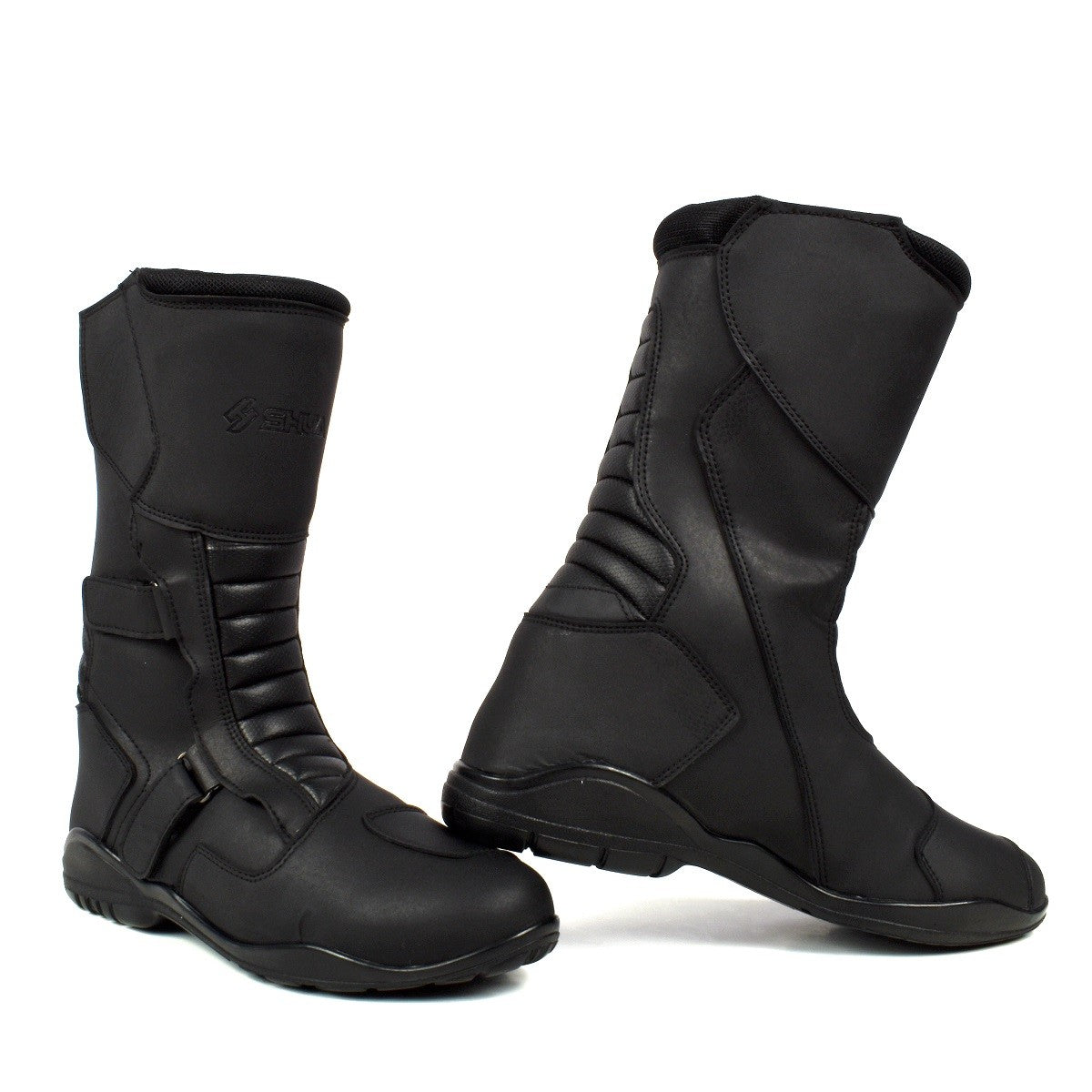 SHUA SHADOW WP Motorcycle Leather Boots Black – 2 – Maximomoto PT