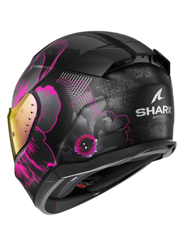 SHARK D-SKWAL 3 MAYFER CAPACETE INTEGRAL MOTO PRETO FOSCO VIOLETA ANTRACITE