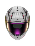 SHARK D SKWAL 3 BLAST CAPACETE INTEGRAL MOTO PRATA VIOLETA PRETO