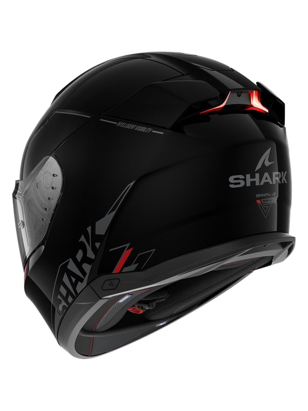 SHARK SKWAL I3 BLANK SP CAPACETE INTEGRAL MOTO PRETO ANTRACITE VERMELHO
