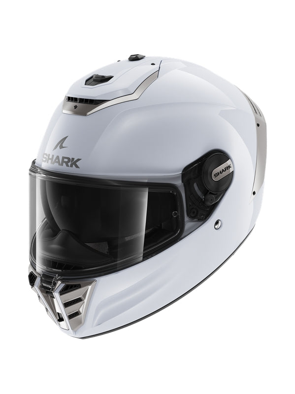 SHARK SPARTAN RS MOTO INTEGRAL CAPACETE BRANCO PRATA BRILHANTE